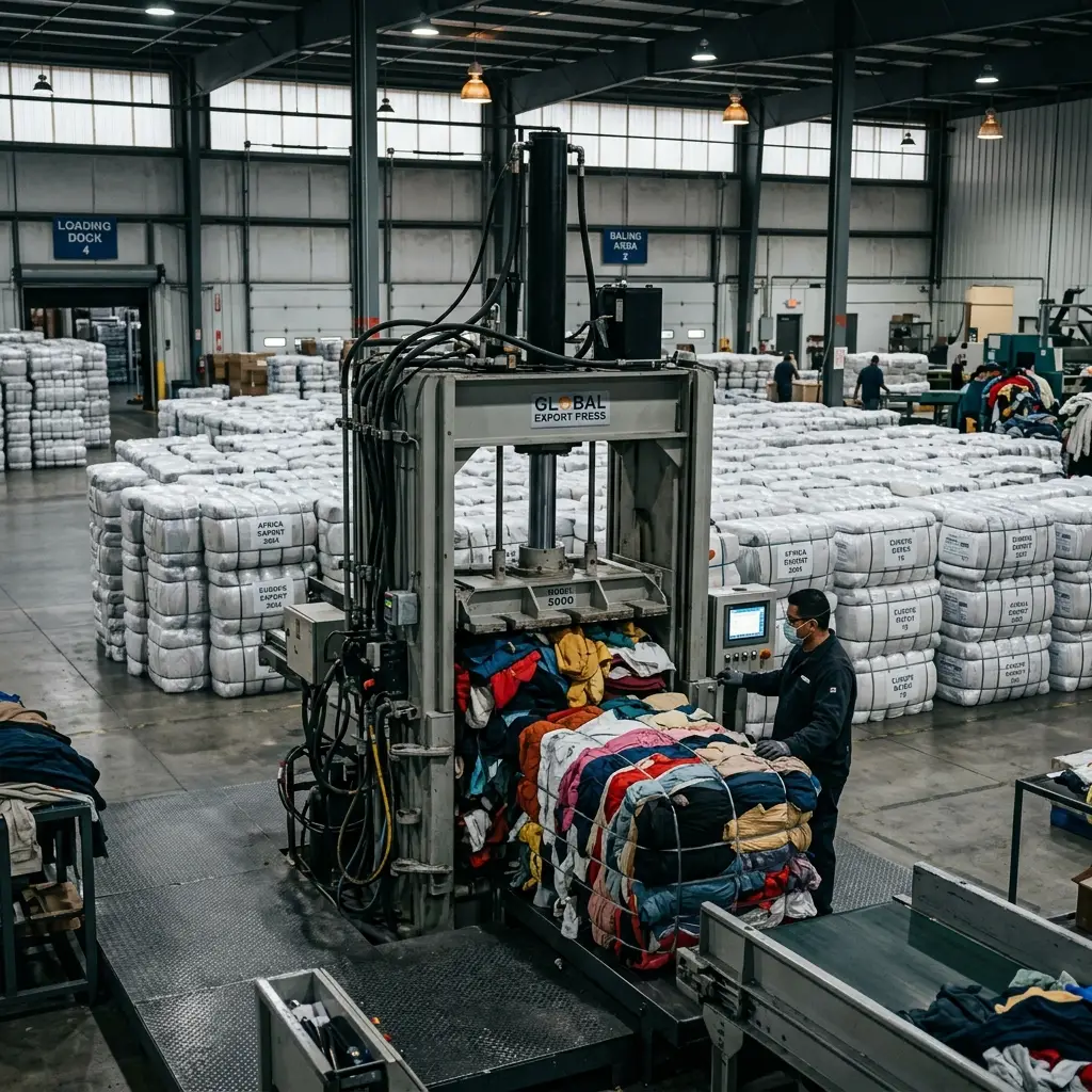 RealismThrift Packing Area - Professional Baling and Logistics for Wholesale Export