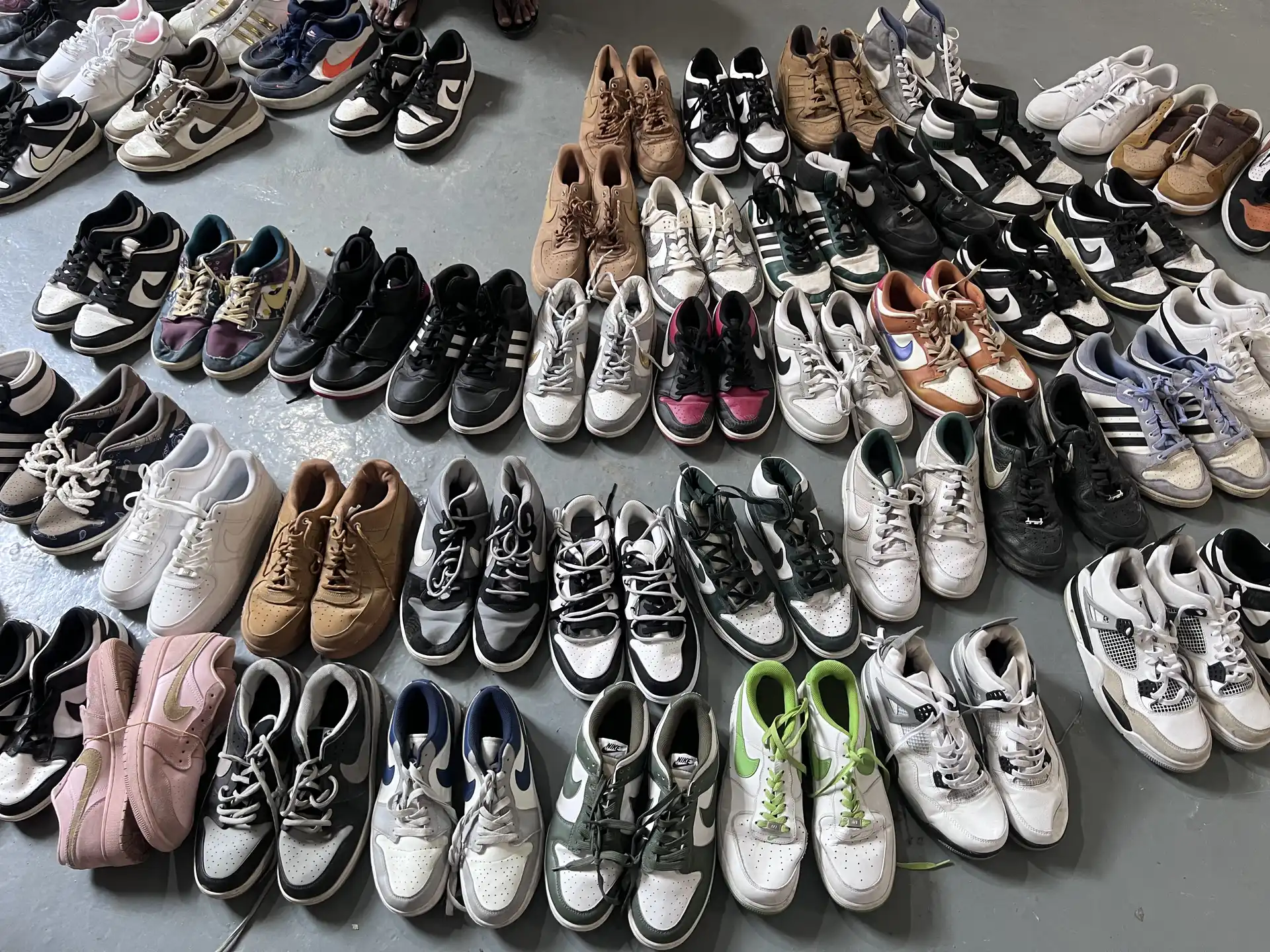 RealismThrift Wholesale Used Brand Shoes - High-Quality A-Grade Bulk Inventory from China Sorting Facility